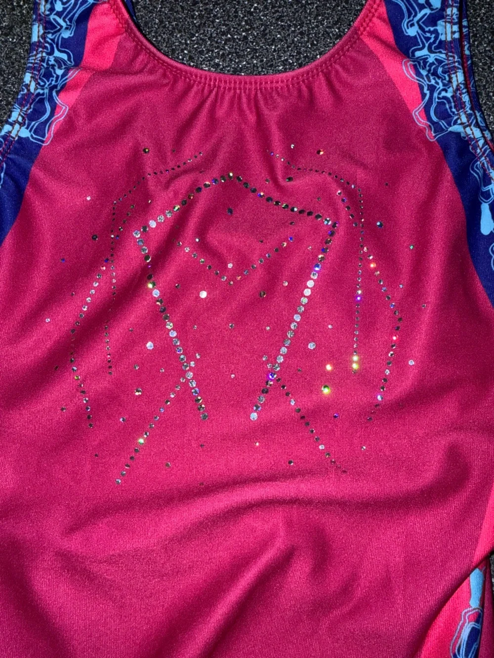 Motionwear Leotard‎ Girls Magenta and Blue Size 8/10 NWT!!